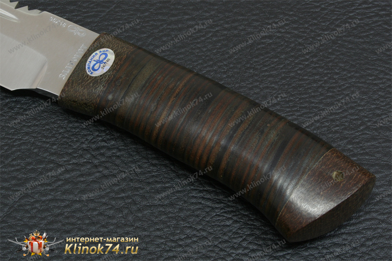 Нож Робинзон-1 (95Х18, Наборная кожа, Текстолит)