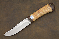 Нож Робинзон-2 (95Х18, Наборная береста, Текстолит)