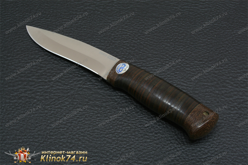 Нож Шаман-2 (95Х18, Наборная кожа, Текстолит)