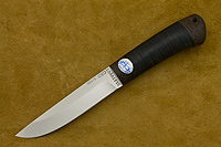 Нож Шашлычный-малый (95Х18, Наборная кожа, Текстолит)