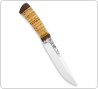 Ножи из стали 95Х18 купить в Астрахани: Нож Шашлычный-средний (95Х18, Наборная береста, Текстолит)