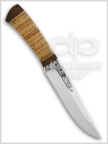 Нож Шашлычный-средний (95Х18, Наборная береста, Текстолит)