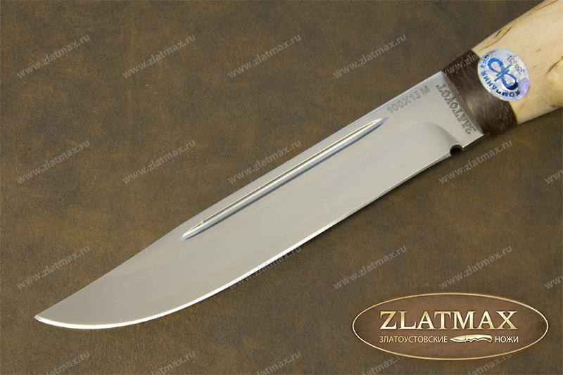 Нож Финка Lappi (100Х13М, Карельская берёза, Текстолит)