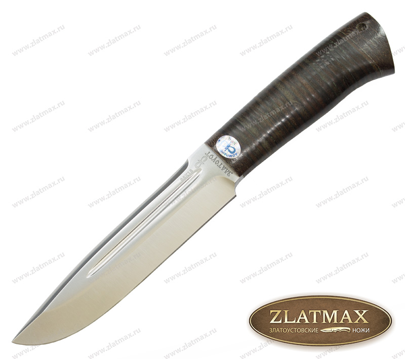 Нож Селигер (95Х18, Наборная кожа, Текстолит)