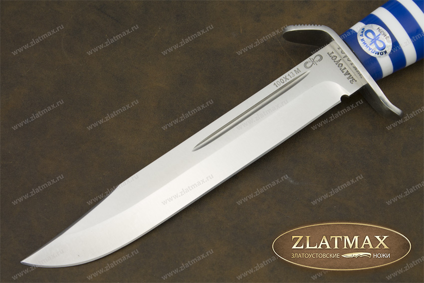 Нож Штрафбат-ВДВ (100Х13М, Оргстекло, Нержавеющая сталь, Алюминий)