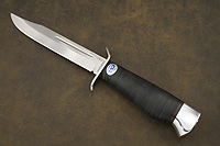 Нож Штрафбат ВДВ (95Х18, Наборная кожа, Нержавеющая сталь, Алюминий)