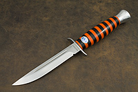 Финский нож купить в Рязани: Нож Финка-2 70 лет Победы (95Х18, Оргстекло, Нержавеющая сталь, Алюминий)