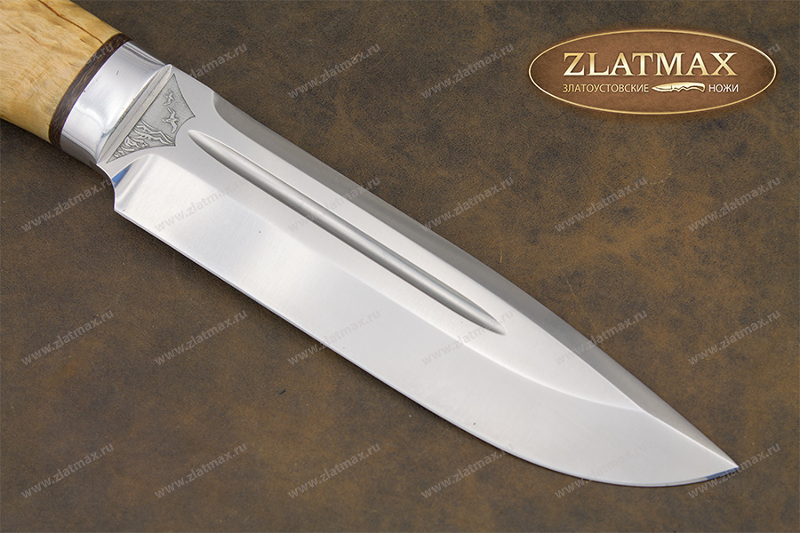 Нож Селигер (100Х13М, Карельская берёза, Алюминий)