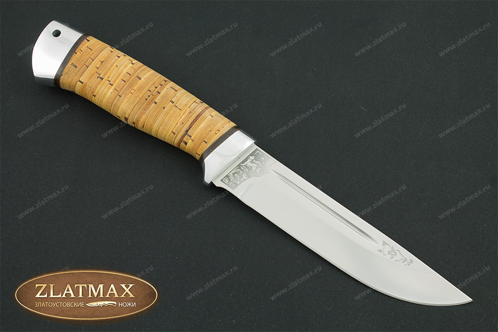 Нож Бекас (ELMAX, Наборная береста, Алюминий)