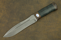 Нож Скорпион (Дамаск ZDI-1016, Наборная кожа, Текстолит)