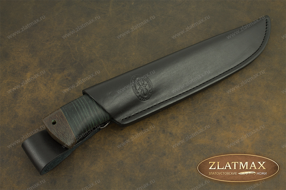 Нож Селигер (100Х13М, Наборная кожа, Текстолит)