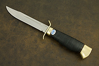 Нож Штрафбат (110Х18М-ШД, Наборная кожа, Латунь)