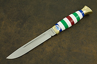 Нож Финка-3 (110Х18М-ШД, Оргстекло, Латунь)