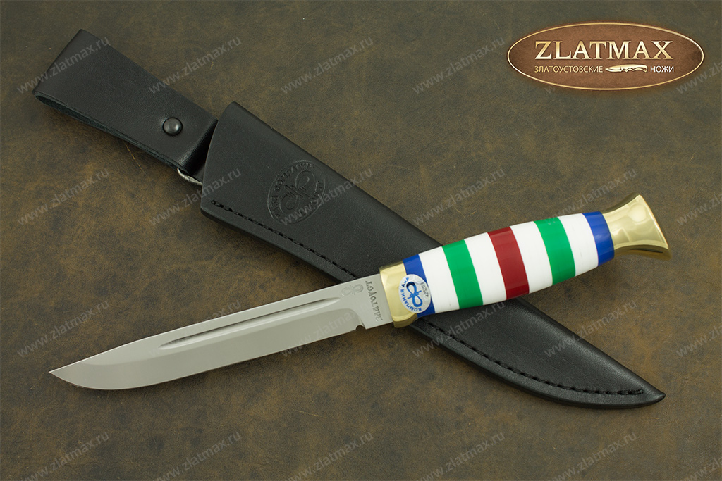 Нож Финка-3 (D2, Оргстекло, Латунь)