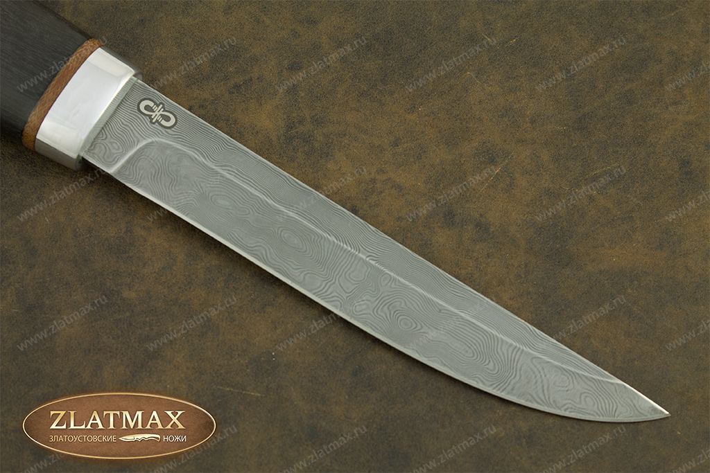 Нож Финка-5 (Дамаск ZDI-1016, Граб, Алюминий)