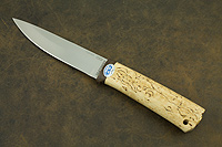Нож Пескарь (100Х13М, Карельская берёза, Текстолит)