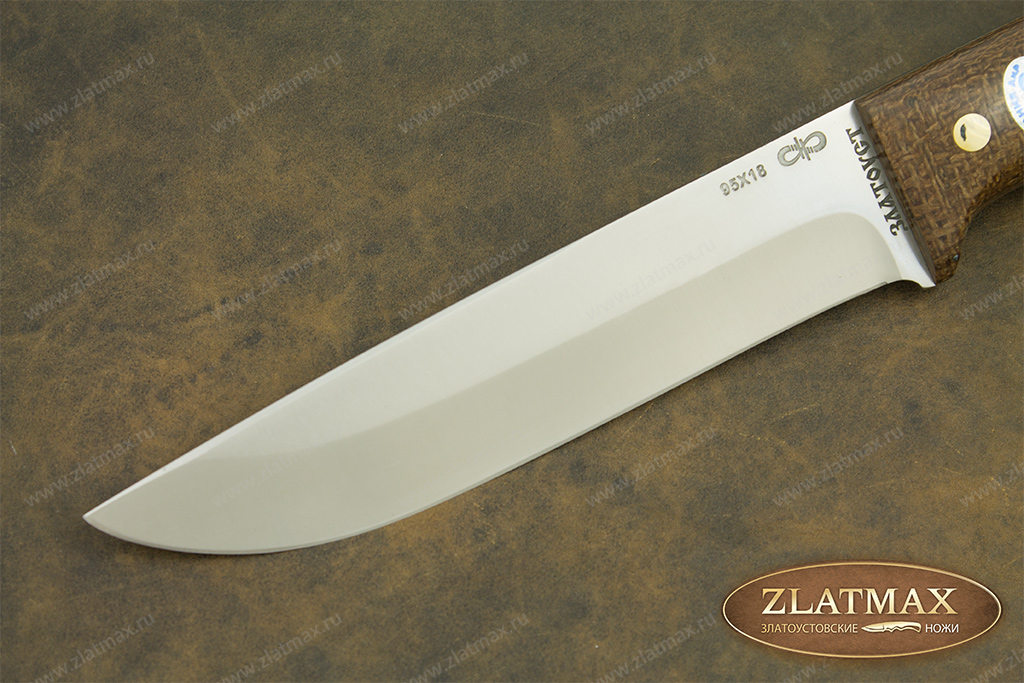 Нож Лиса ЦМ (95Х18, Накладки текстолит)