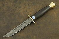 Нож Финка-2 (Дамаск ZD-0803, Граб, Латунь)
