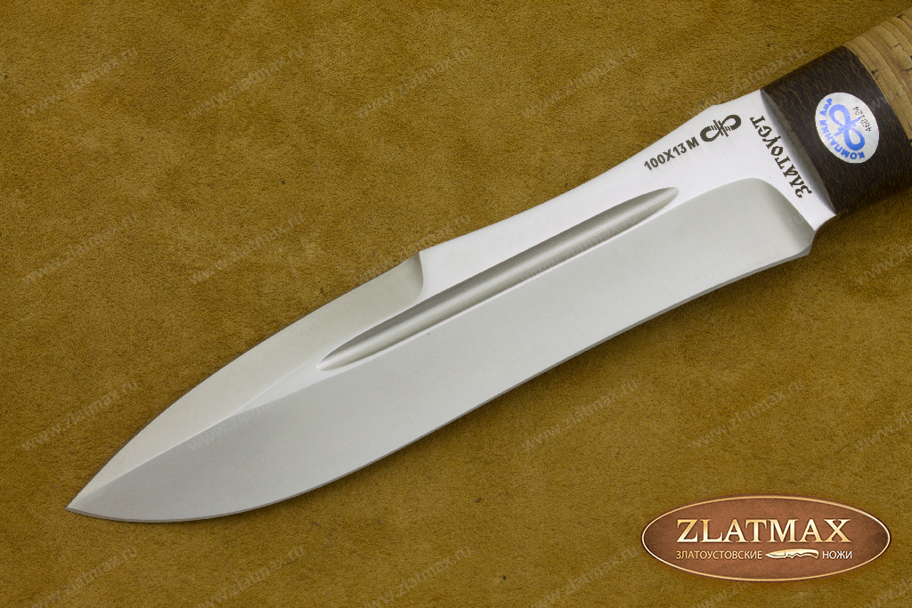 Нож Скорпион (100Х13М, Наборная береста, Текстолит)