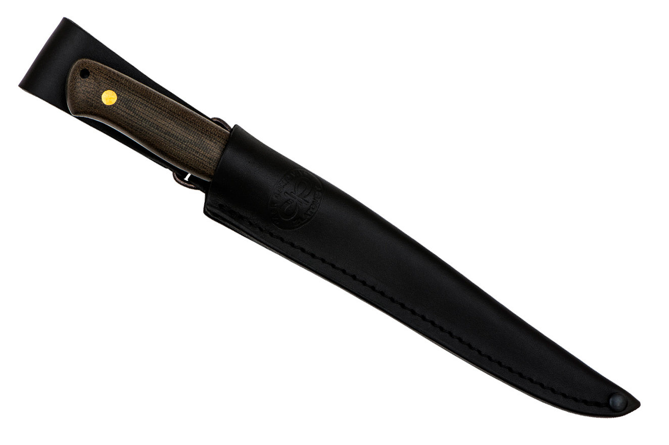 Нож Заноза ЦМ (95Х18, Накладки орех)