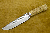 Нож Селигер (100Х13М, Карельская берёза, Текстолит)