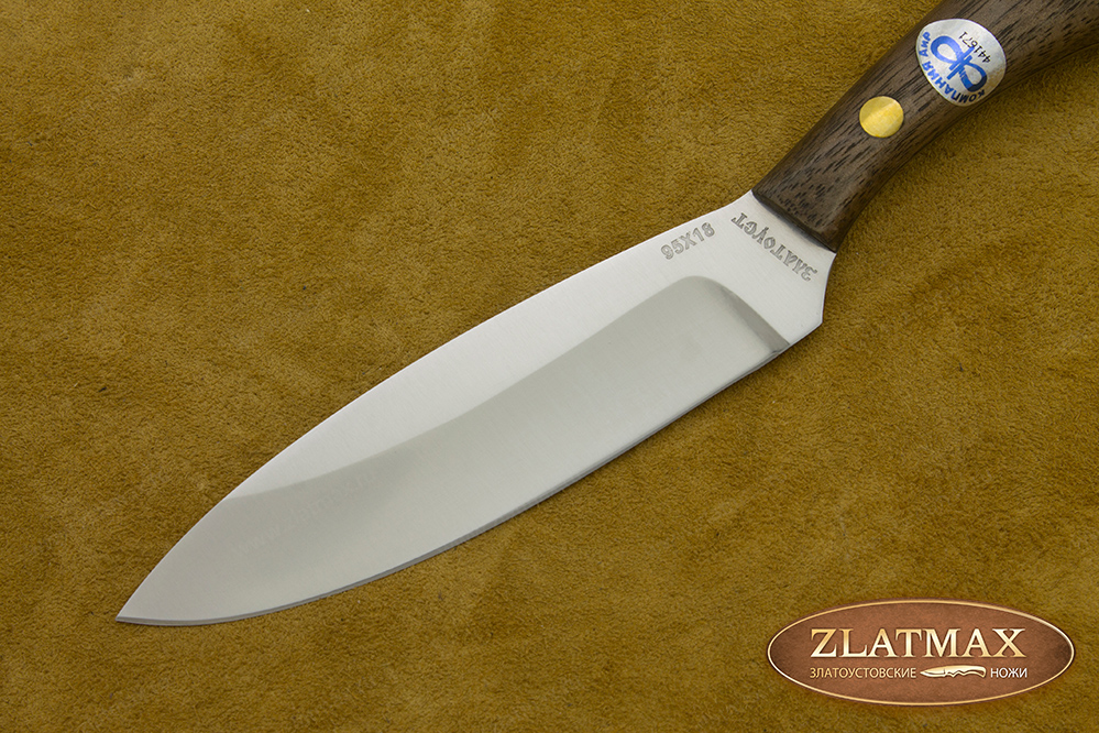 Нож Траппер средний (95Х18, Накладки орех)