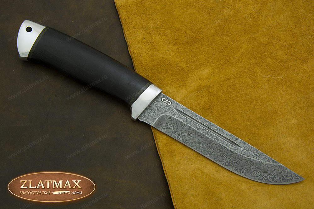 Нож Бекас (Дамаск ZDI-1016, Граб, Алюминий)