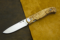 Нож Складной (ELMAX, Накладки карельская береза)