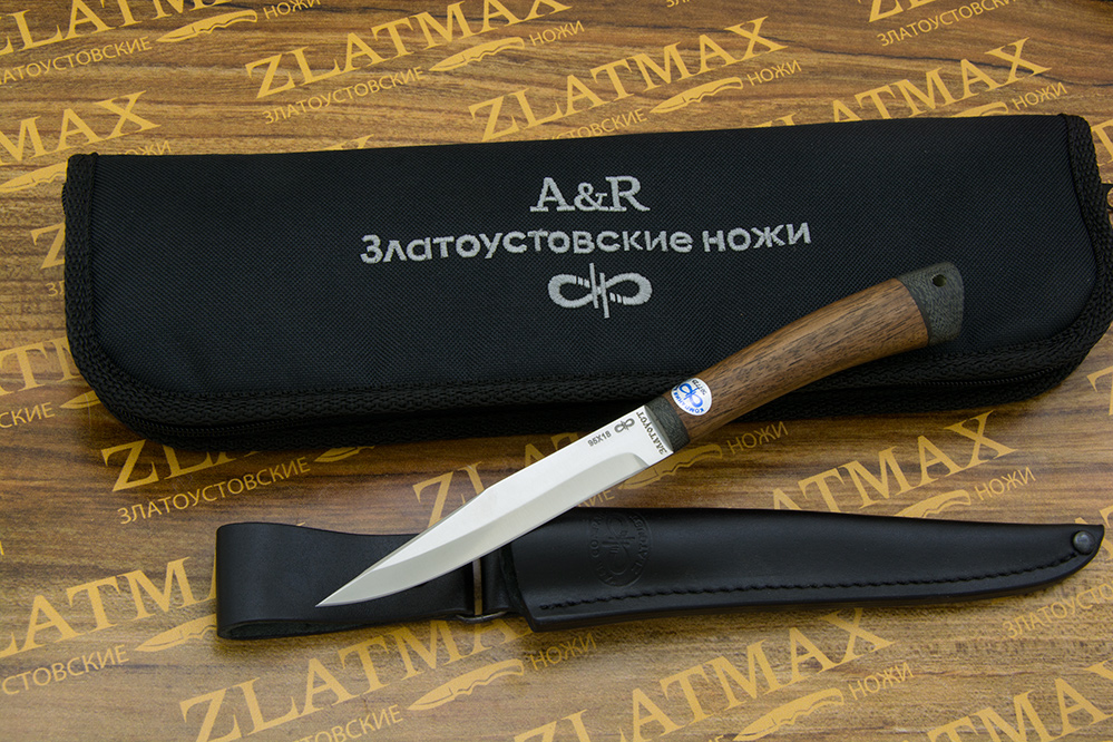 Нож Заноза (95Х18, Орех, Текстолит)