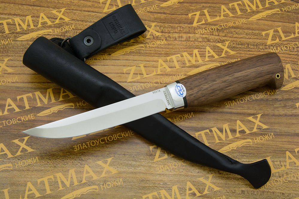 Нож Финка-5 (95Х18, Орех, Алюминий)