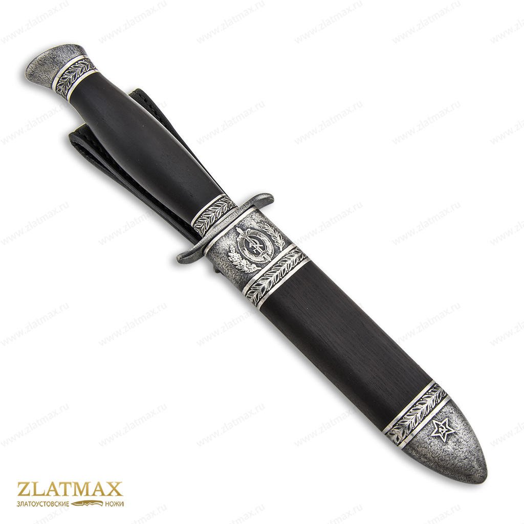Нож Финка-2 ДН (Дамаск ZDI-1016, Граб, Алюминий) фото-01