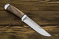 Нож Лиса (110Х18М-ШД, Орех, Алюминий)