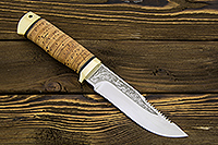 Нож Стрелец (ЭП-766, Наборная береста, Латунь)