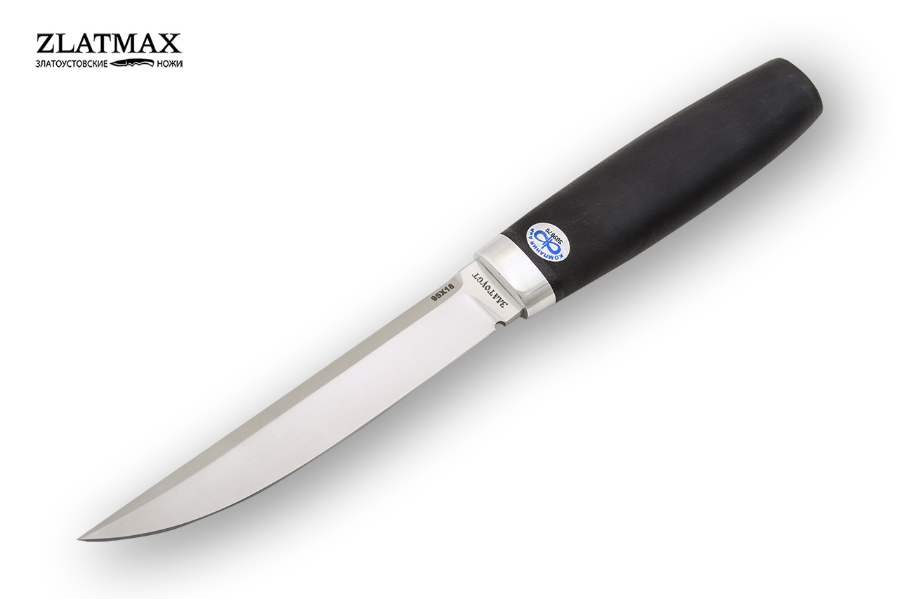 Нож Финка Сканди (95Х18, Граб, Алюминий)