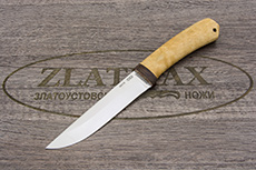 Нож Лиса (95Х18, Берёзовый кап, Текстолит)