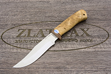 Нож Клычок-1 (95Х18, Берёзовый кап, Текстолит)