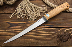 Нож Белуга (95Х18, Карельская берёза, Текстолит)