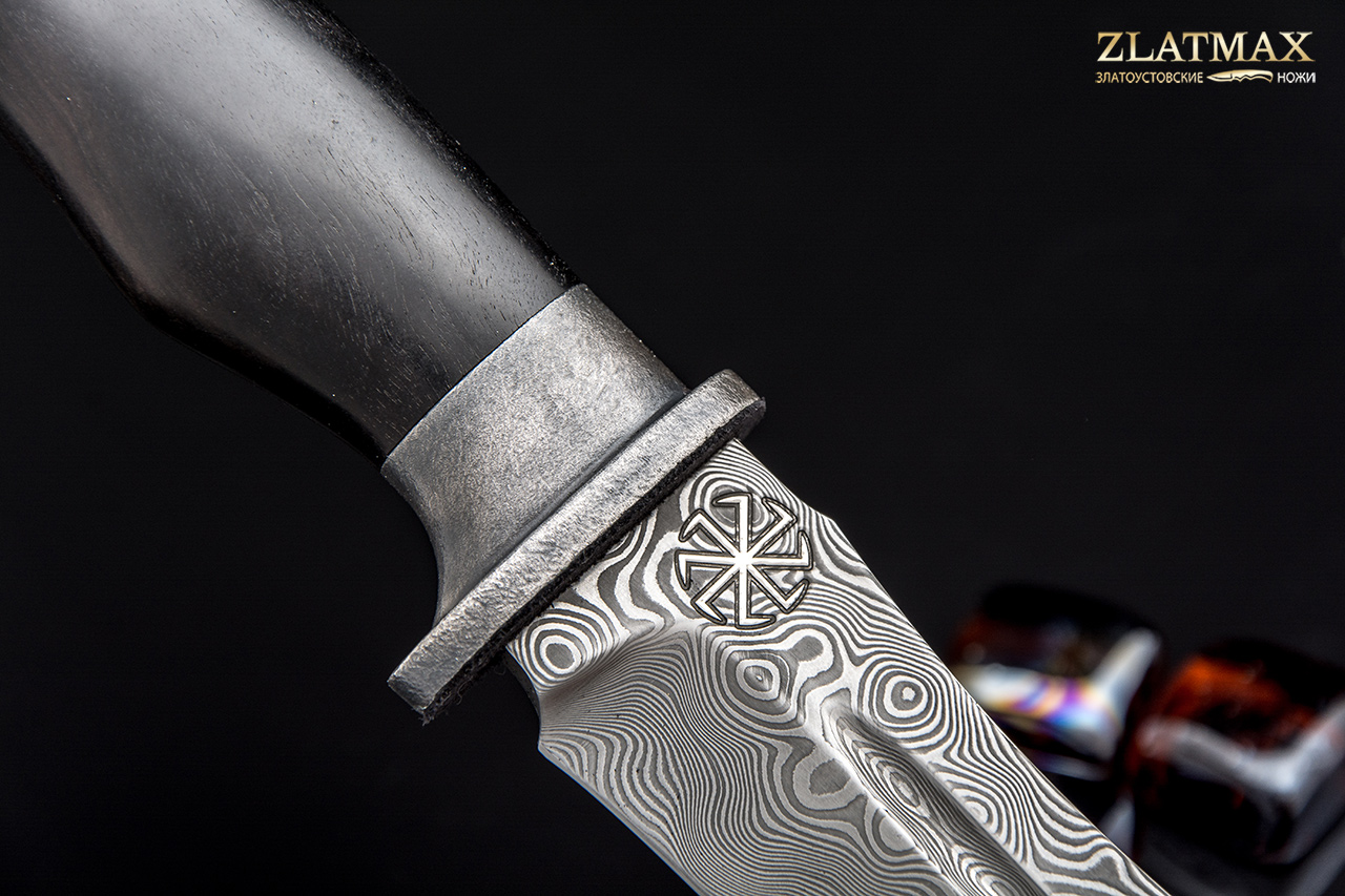 Нож Скорпион ДН (Дамаск ZDI-1016, Граб, Алюминий)