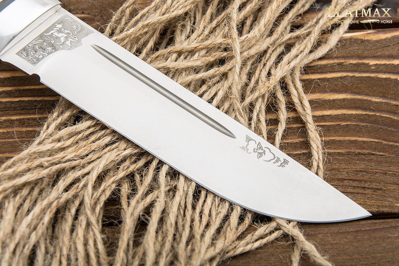 Нож Бекас (М390, Карельская берёза, Алюминий)