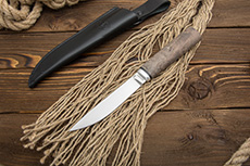 Нож Якут (К340, Стабилизированная карельская береза, Алюминий, Не предусмотрено)