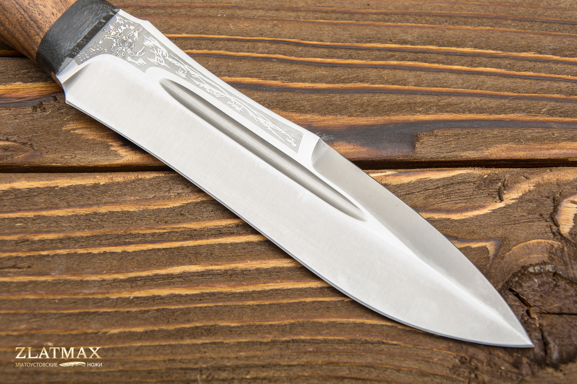 Нож Скорпион (50Х14МФ, Орех, Текстолит)