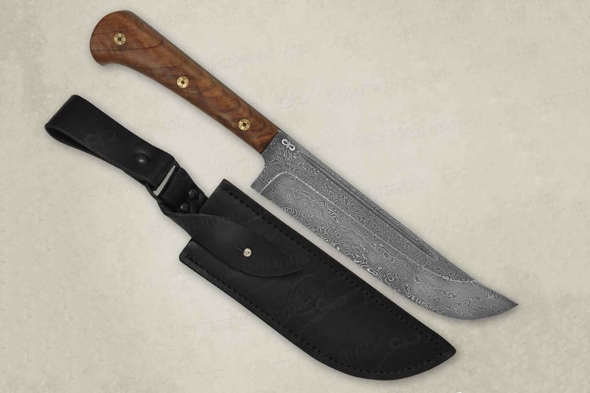 Нож Пчак-Н (Дамаск ZDI-1016, Накладки орех)