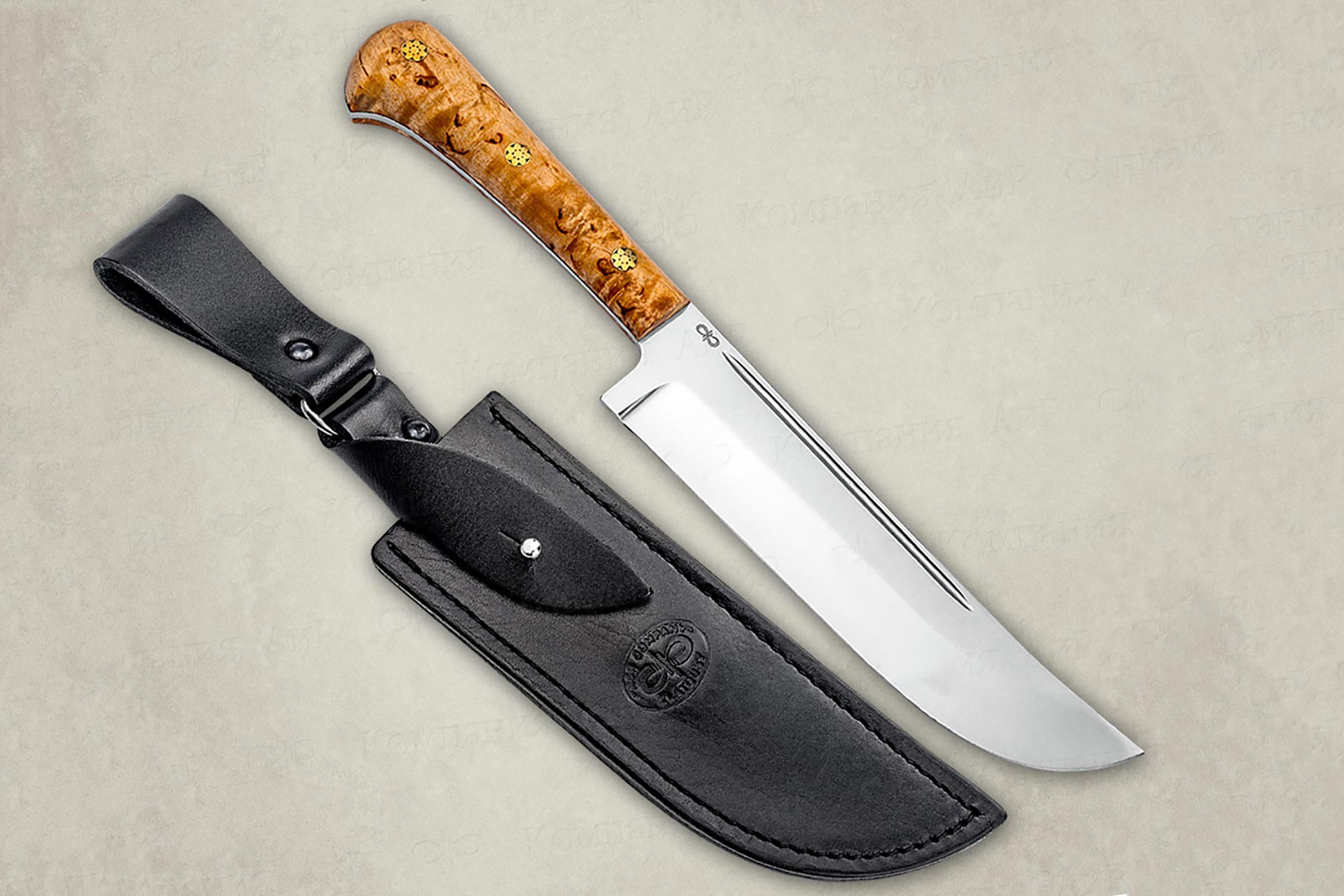 Нож Пчак-Н (95Х18, Накладки карельская береза)