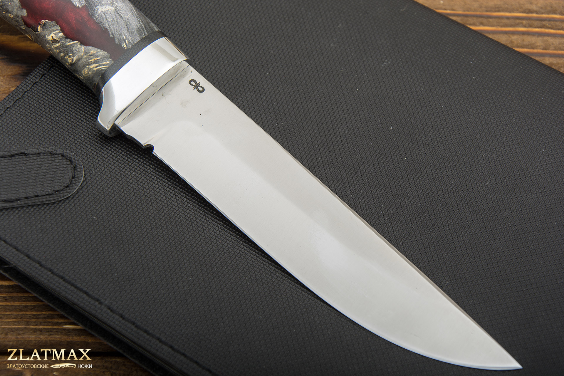 Нож Лиса (ЭП-766, Гибрид стаб. кап клена, Алюминий)