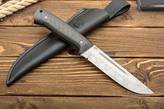 Нож Бекас (Дамаск ZDI-1016, Накладки Карбон)
