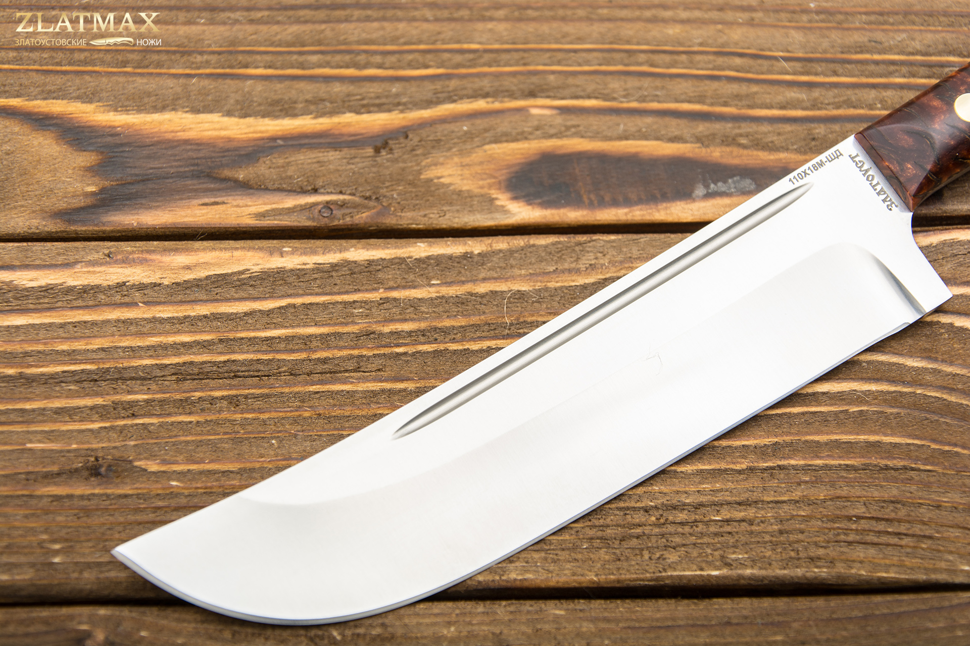 Нож Пчак (100Х13М, Накладки композит шишка)