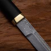 Разделочные ножи | страница-9: Нож Бурятский малый (Дамаск ZDI-1016, Граб, Латунь)