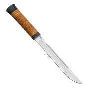 Ножи из стали 95Х18 купить в Астрахани: Нож Бурятский средний (95Х18, Наборная береста, Текстолит)