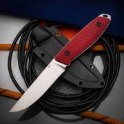 Цельнометаллические ножи (Фултанги) купить в Ярославле: Нож Жулан Т (95Х18, Накладки G10 Красный)