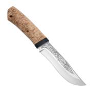 Ножи из стали 95Х18 купить в Красноярске: Нож Клычок-3 без тыльника (95Х18, Карельская берёза, Текстолит)